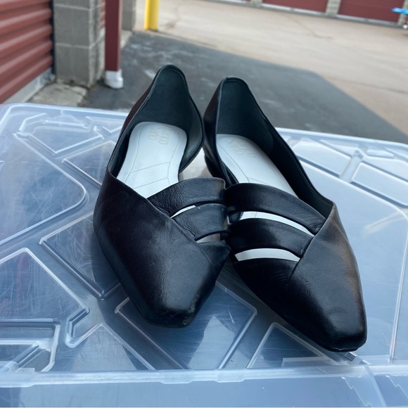 Franco Sarto Women’s Black Leather Loafer Slip On Shoes Pointed Toe - Size 7.5M - Picture 8 of 14